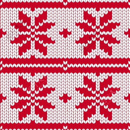 红色雪花圣诞节填充背景矢量素材