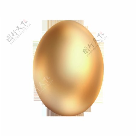 金色的蛋png元素