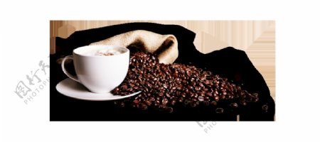 咖啡豆咖啡热饮png元素