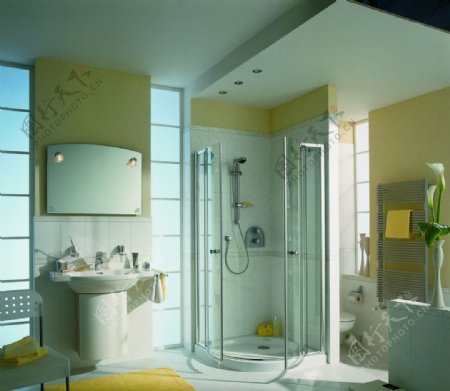 淋浴房卫浴玻璃居家装饰