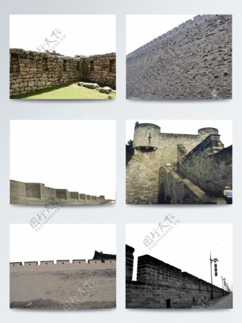 古代中国特色历史悠久城墙建筑
