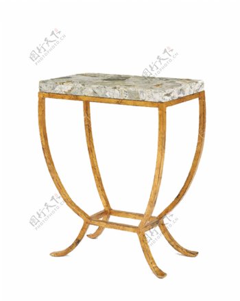 大理石方形金箔桌子设计