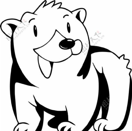 卡通熊狗熊漫画熊矢量熊