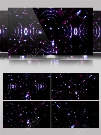 紫色动感星光视频素材