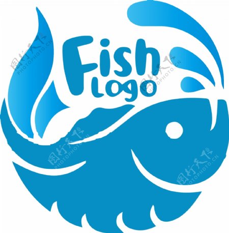 创意鱼餐饮LOGO标志设计