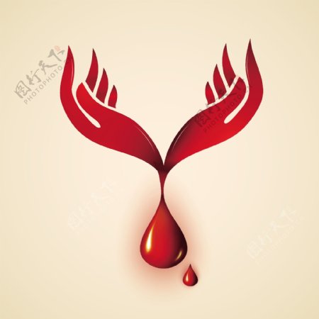 献血徽标logo模板
