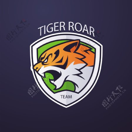 电子竞技队标和老虎logo模板