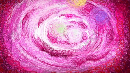 粉色云海线圈背景抽象设计