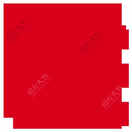 红色菱形装饰png元素