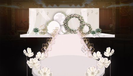 小清新婚礼效果图设计