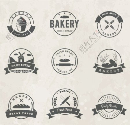 面包店徽章