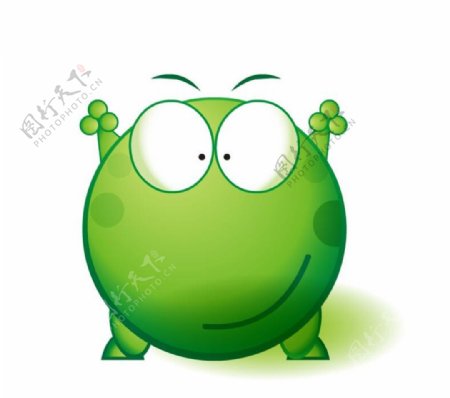 眨眼的绿豆蛙