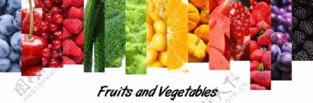 水果蔬菜的色彩拼接5