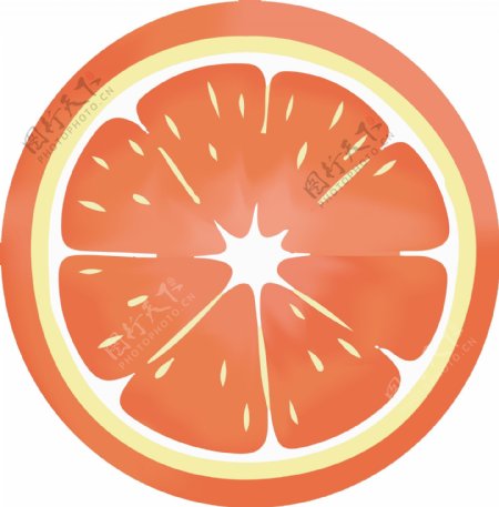 手绘蔬果橙子可商用元素