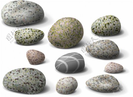 鹅卵石png石头素材