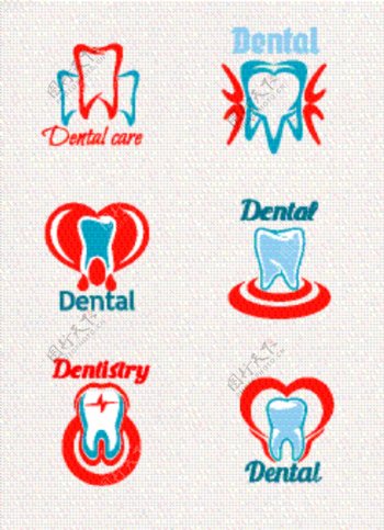 牙齿logo装饰图案