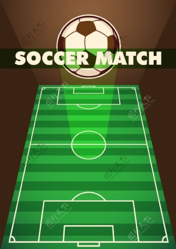 创意足球比赛图案元素