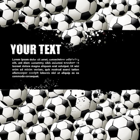 黑白经典足球海报