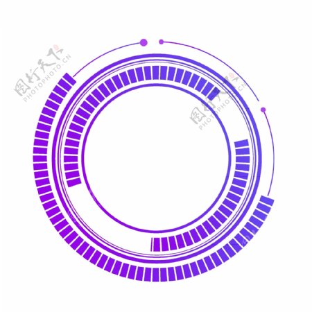 科技渐变边框素材元素