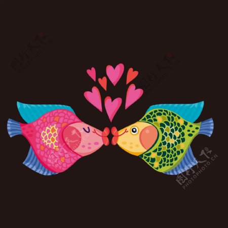 情侣鱼海鱼