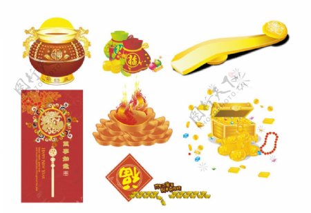 春节中国传统节日素材