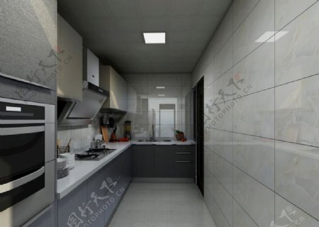 新中式家装厨房效果图