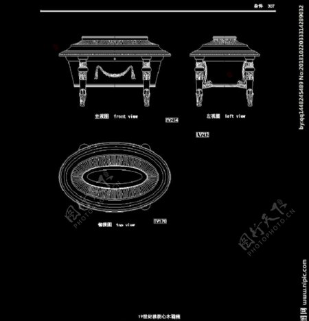 欧式家具施工图家装CAD图纸