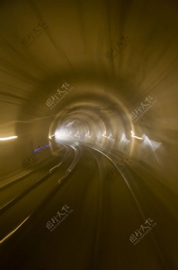 隧道光速轨道光影
