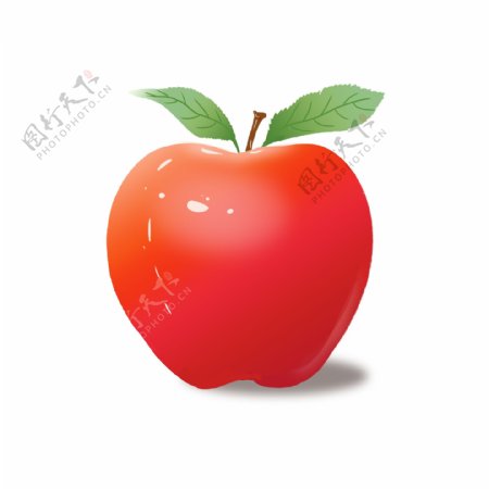 苹果红色苹果圣诞节苹果水果可商用元素