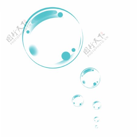 泡泡白色水泡泡沫飞舞透明水泡泡沫蓝色小大