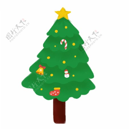 圣诞节卡通圣诞树设计