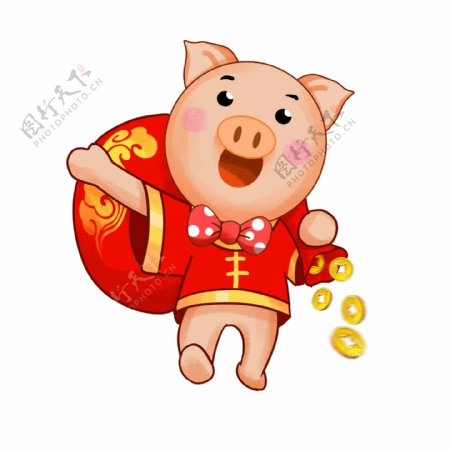 送金币的可爱小猪