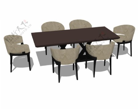 桌椅子综合模型