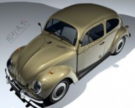 3d渲染甲壳虫系列轿车模型下载