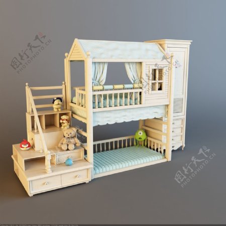简单儿童房模型下载