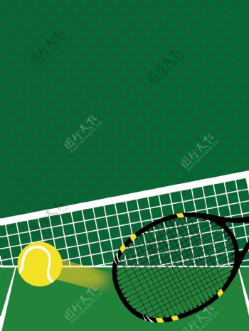 绿色羽毛球比赛广告背景