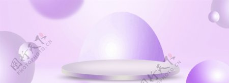 可爱ins风紫色系少女季纯色主题背景图
