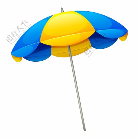 可爱夏日遮阳伞素材