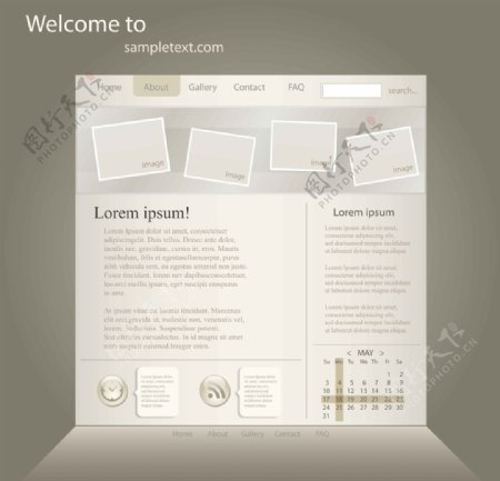 网页模板设计