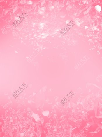 粉色浪漫水晶玻璃PSD分层
