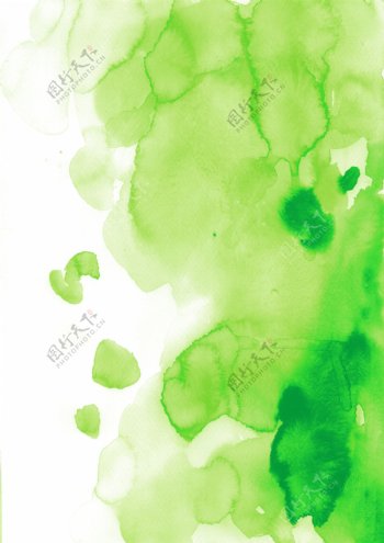 绿色水墨背景