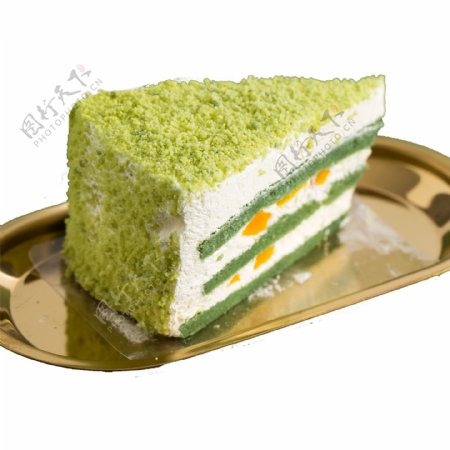 绿色的糕点免抠图