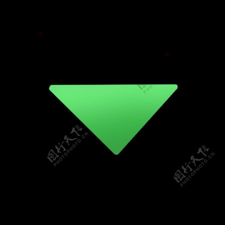 绿色渐变三角形图标