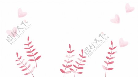 七夕情人节浪漫粉色边框