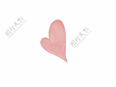 情人节手绘粉色心形