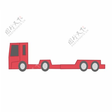大卡车分割线插画
