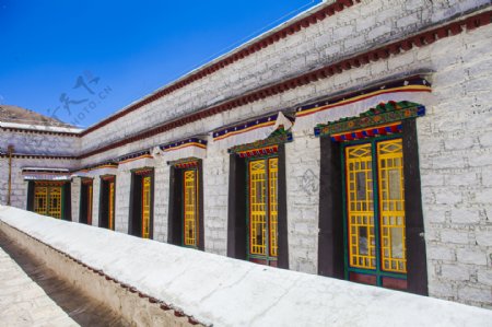 西藏特色建筑图特写
