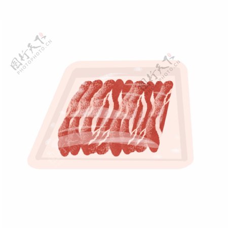 写实风格肉类插画PNG图片