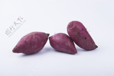 新鲜紫薯实物图摄影图2
