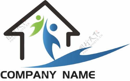 家居建筑地产公司商务logo